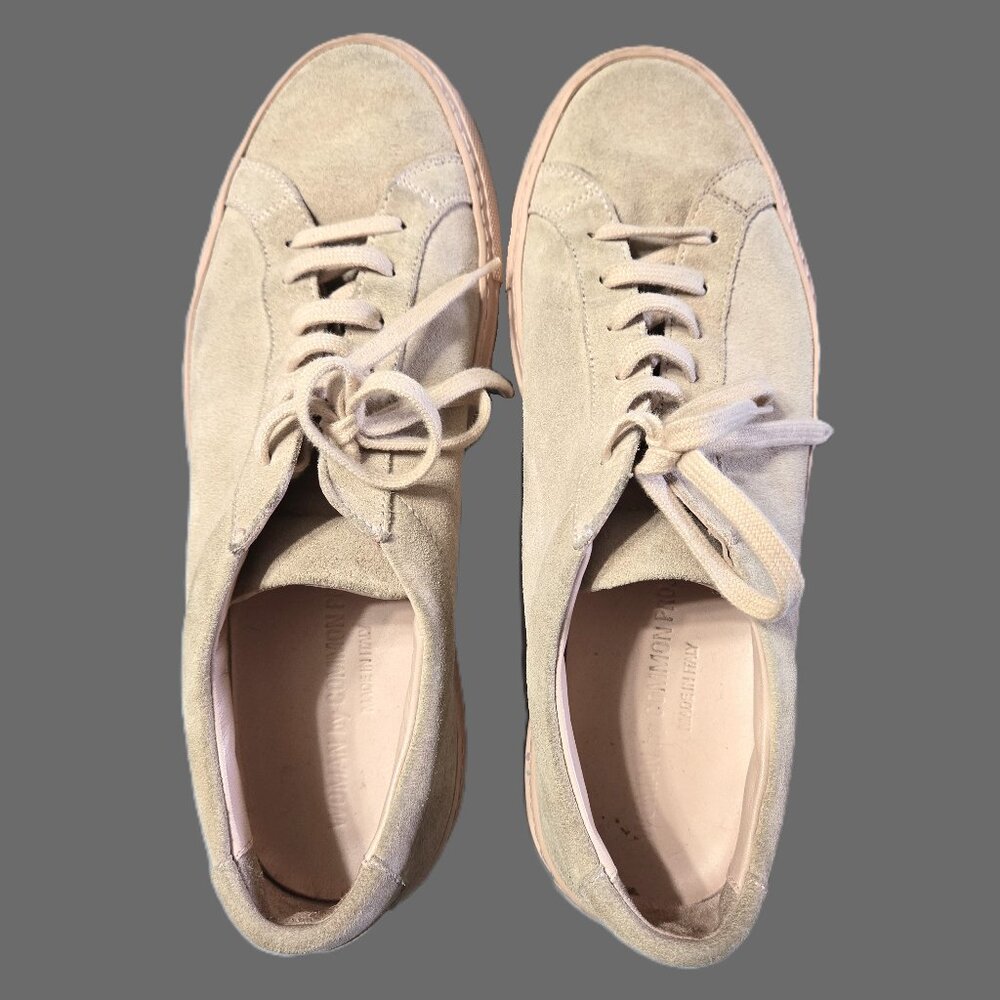 Women By Commom Projects Sz 7.5 Womens Achilles Low Suede Sneakers